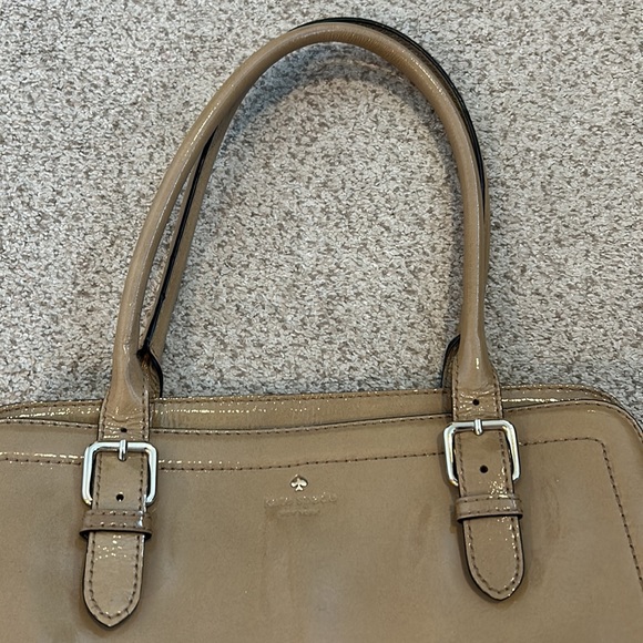 Kate Spade Large Patent Leather Satchel in “Camel” - Picture 2 of 16